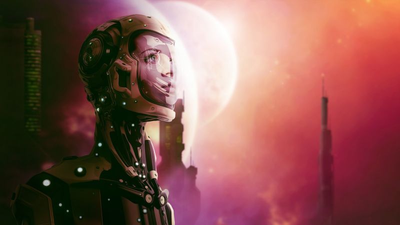 Červené, hudba, barva, umělecká díla, sci-fi, astronaut Červené, hudba, barva, umělecká díla, sci-fi, astronaut