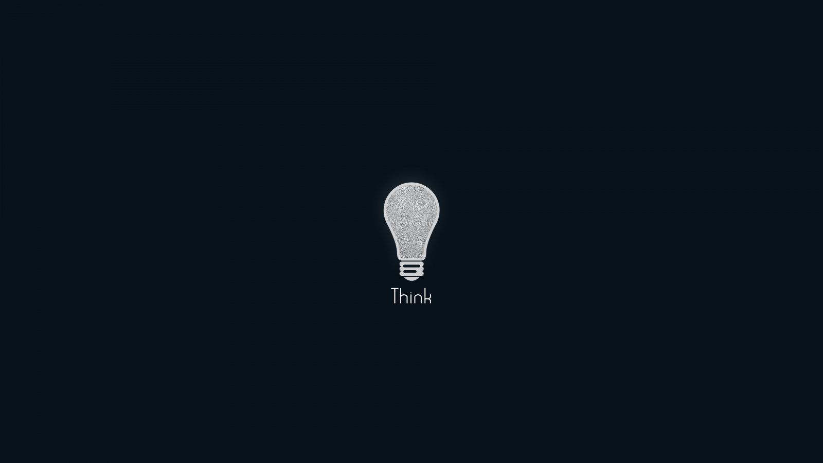 Wallpaper minimalism, Think, lightbulb, simple