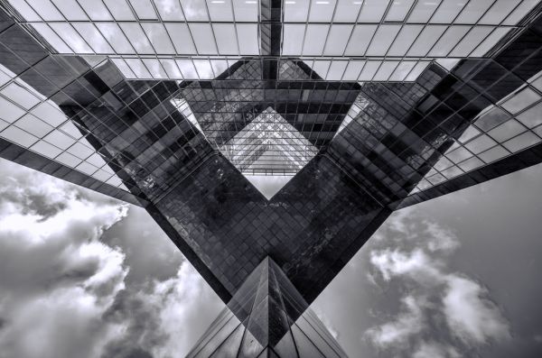point de repère,ciel,structure,architecture,noir et blanc,Photographie monochrome