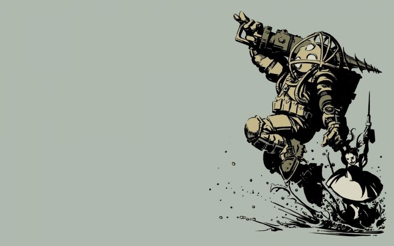 ภาพวาด, ภาพประกอบ, วีดีโอเกมส์, การ์ตูน, BioShock, ศิลปะดิจิตอล ภาพวาด, ภาพประกอบ, วีดีโอเกมส์, การ์ตูน, BioShock, ศิลปะดิจิตอล