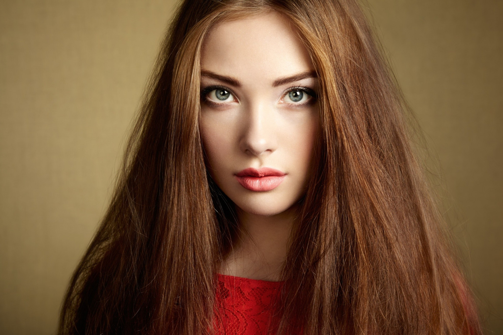 Masaüstü Yüz, Model, portre, uzun saç, esmer, kırmızı, Fotoğraf