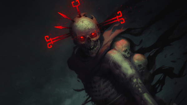 dark,dark fantasy,skull and bones,skull,horror,artwork