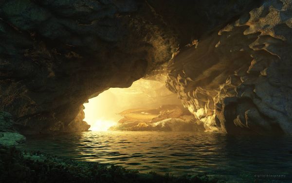 1920x1200 px,fantasy,cave,dragon,light,sleep