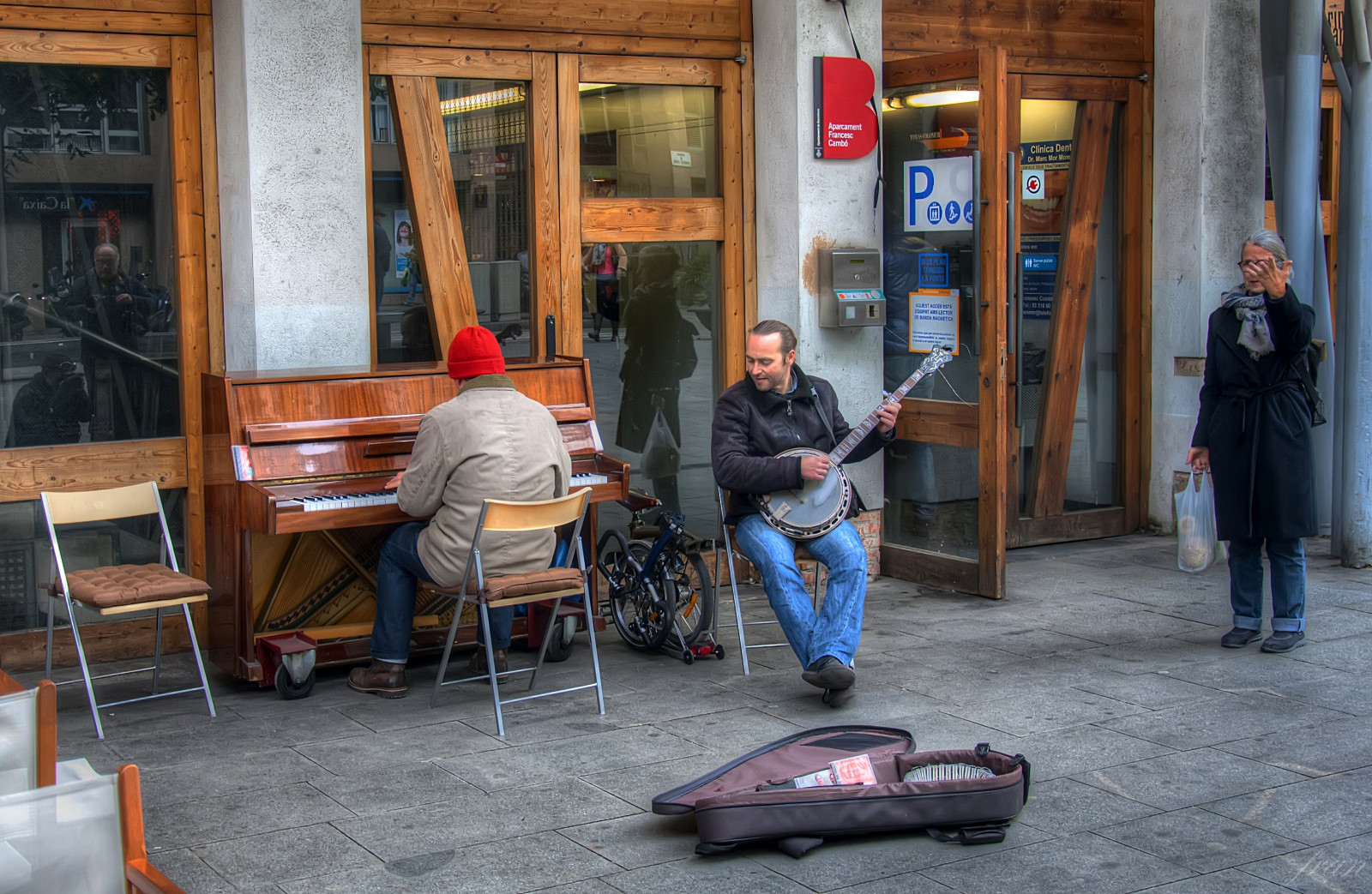 Barcelona, ulice, calle, klavír, mercado, Reflejo, Músicos, cantante, Senora, robado, Bandolina, Musoica