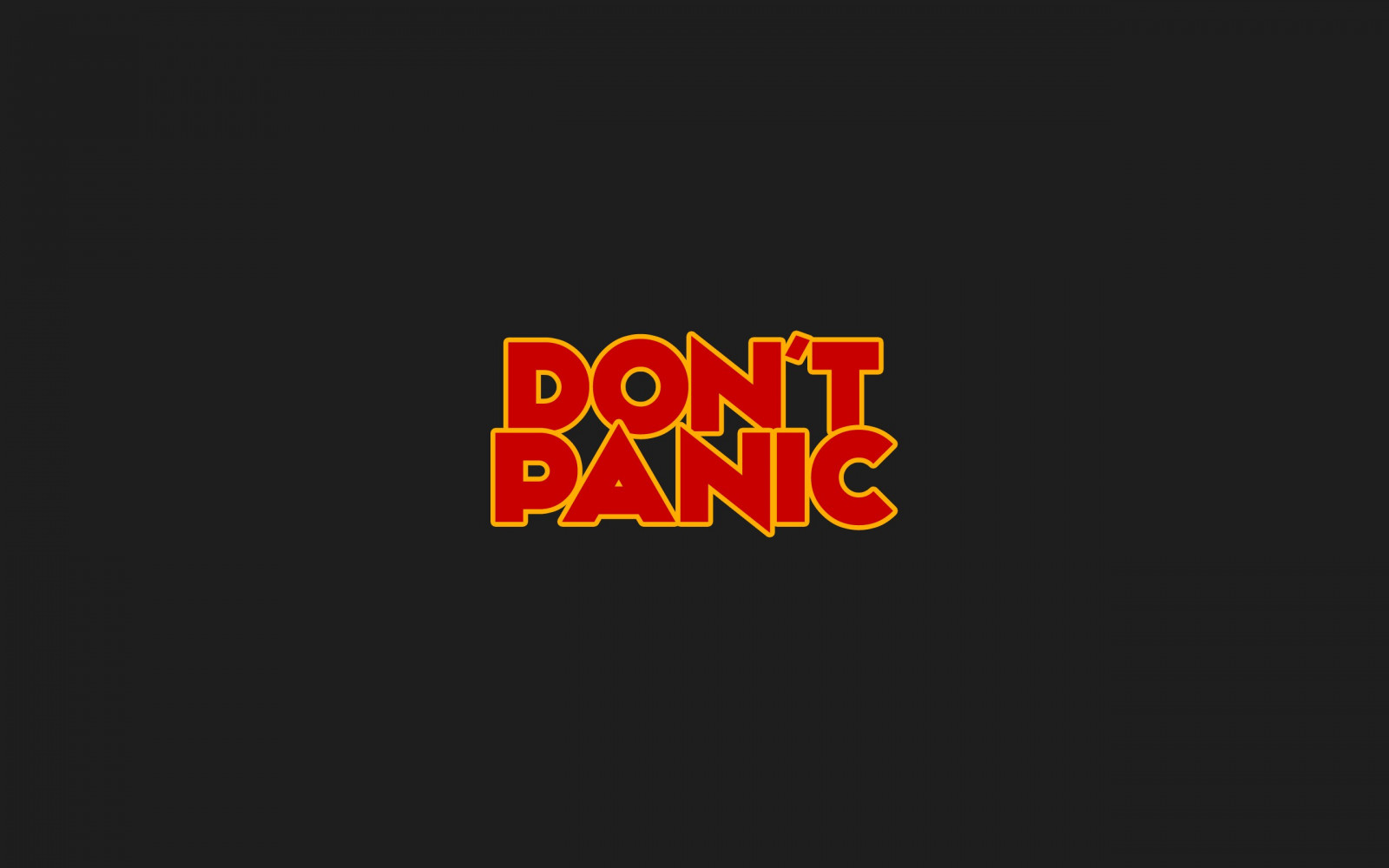 Wallpaper minimalism, text, logo, The Hitchhiker's Guide to the