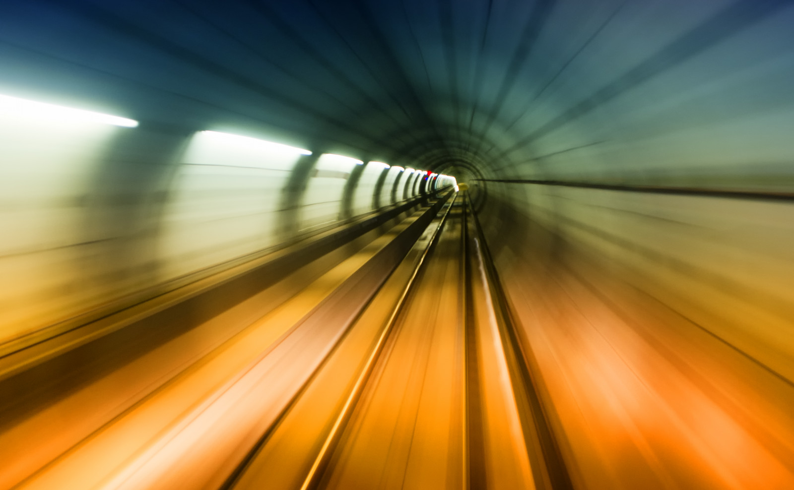 rozmazat, čáry, Rychlost, metro, tunel, colorized