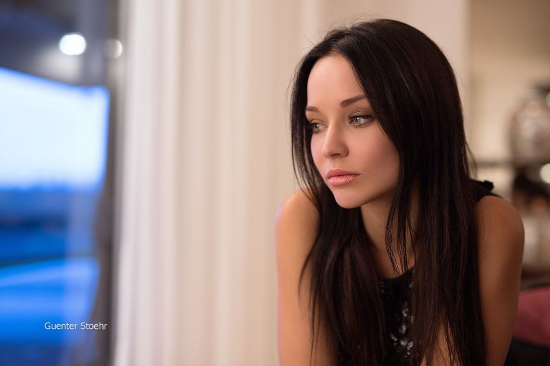 tvář, ženy, model, portrét, dlouhé vlasy, odvrátila tvář, ženy, model, portrét, dlouhé vlasy, odvrátila