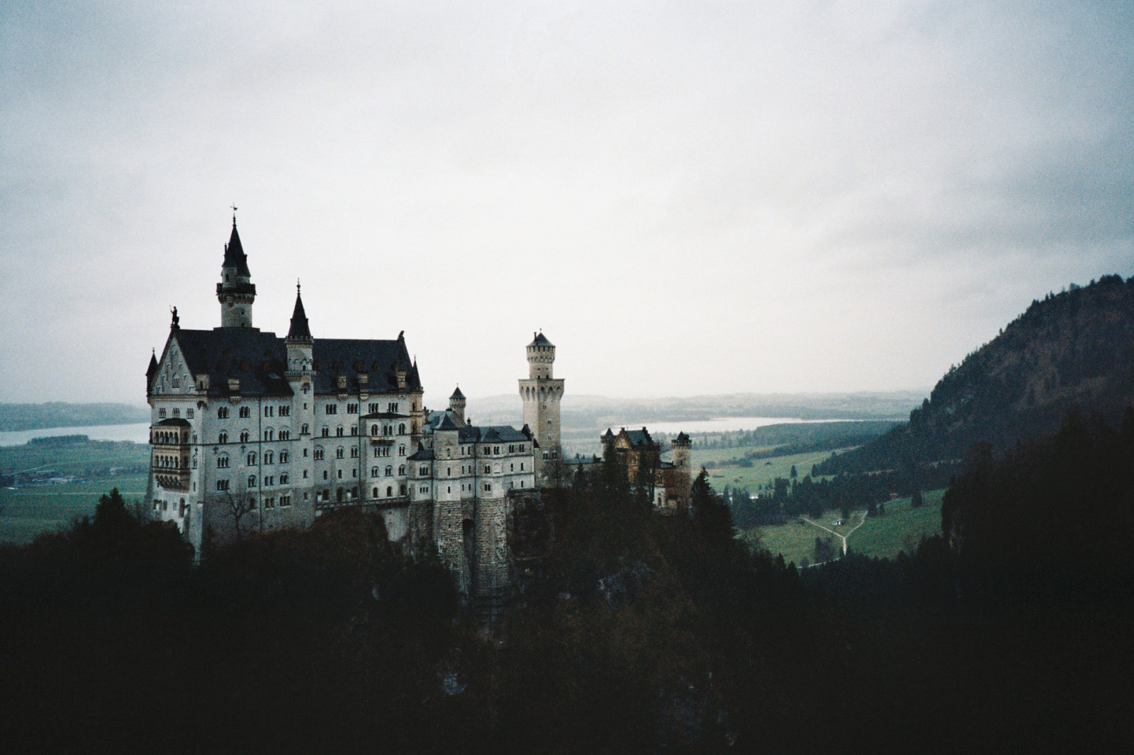 Schloss, Lomo, Lca, Lomographie, gespenstisch, Neuschwanstein, Ducht