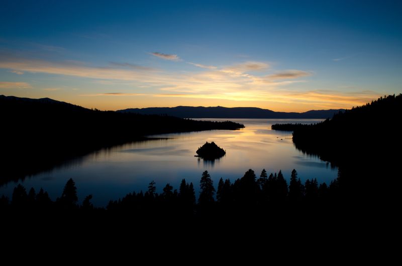trees, landscape, forest, mountains, sunset, sea trees, landscape, forest, mountains, sunset, sea