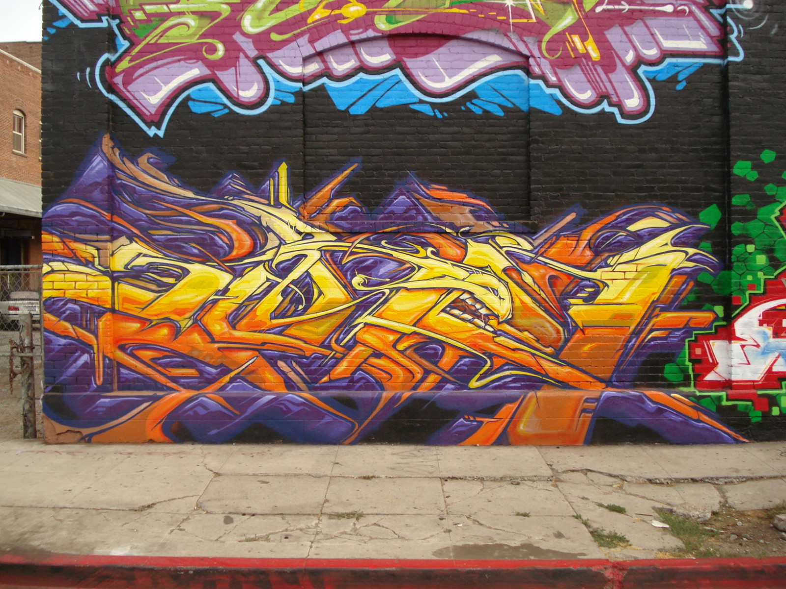 Sciabola, graffiti, arte di strada, murale, ARTE, losangeles, AWR, msk, Seventhletter