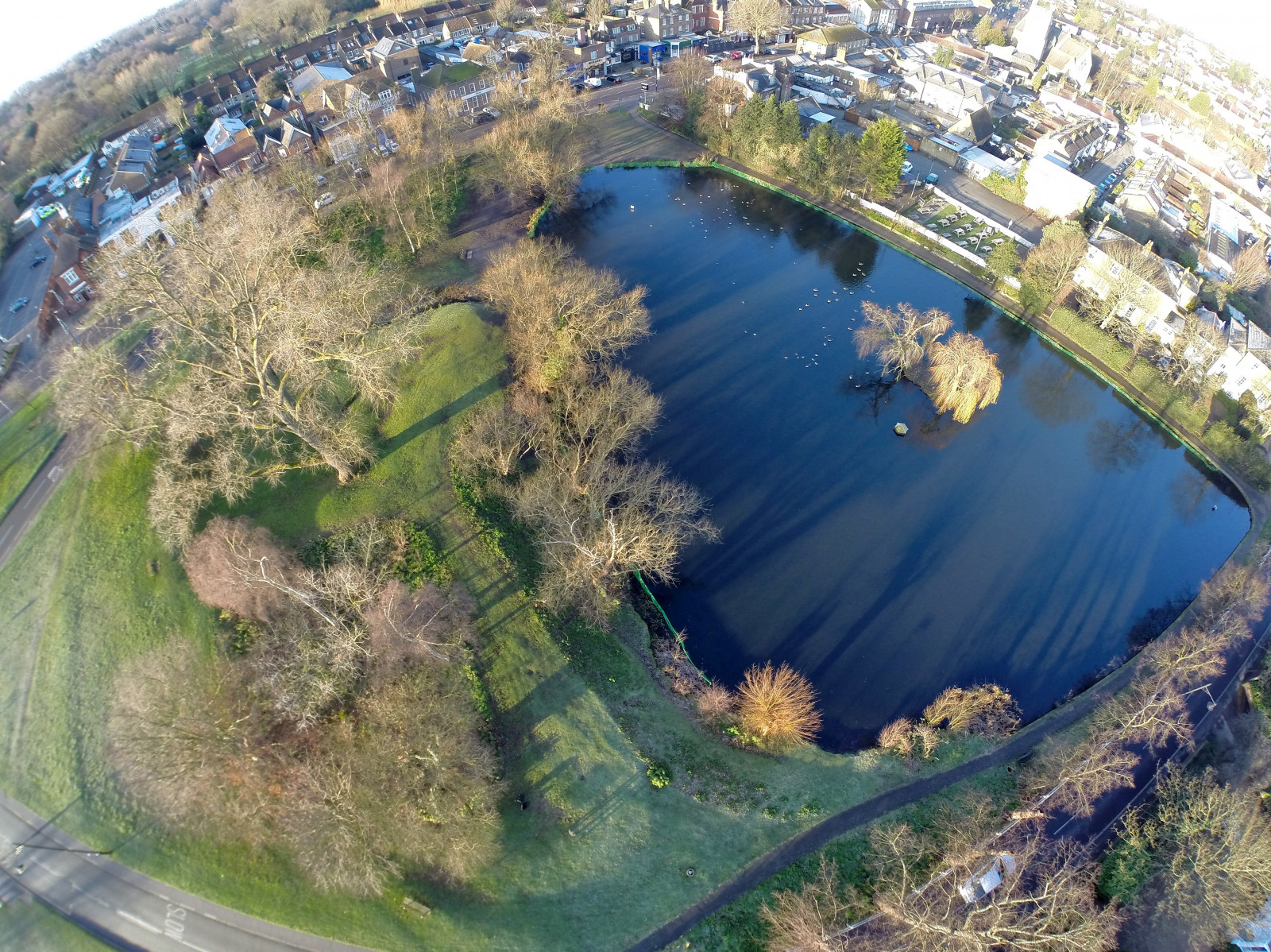 letecké snímkování, vodní zdroje, ptačí perspektivy, fotografování, voda, nebe, jezero, nádrž, lužní