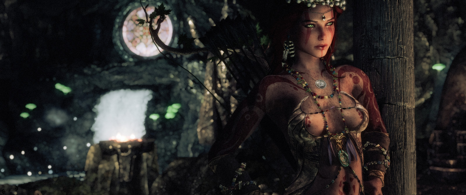 Příroda, půlnoc, tma, fantazie, elf, Snímek obrazovky, videohry, Skyrim, počítač tapeta, screenshoty, modding, pcgaming, tetrodoxin, staré svitky, snapdragonenb