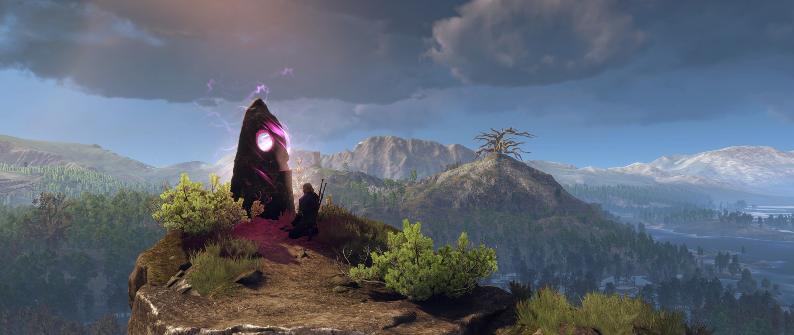 Computerspellen, artwork, The Witcher, The Witcher 3 Wild Hunt, wildernis, Alpen, nok, Terrein, berg-, avontuur, screenshot, bergachtig landforms, geologische fenomeen, bergketen, extreme sport