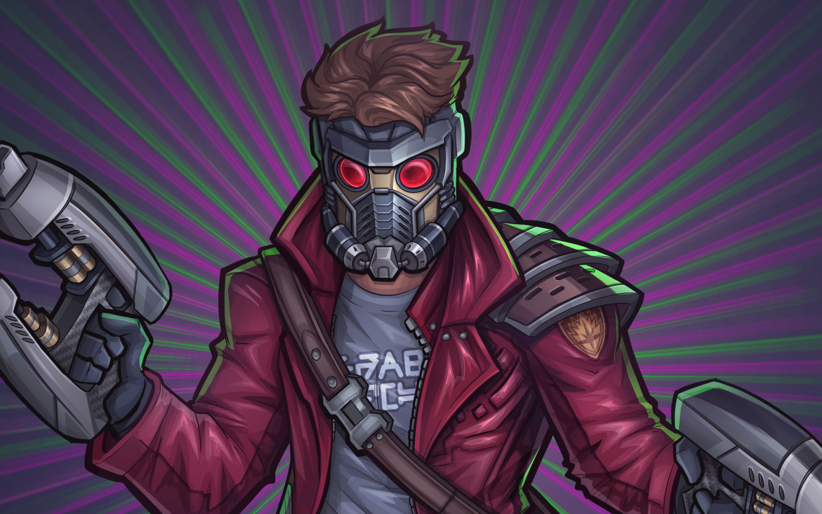 digitální umění, Starlord, sci-fi, zbraň