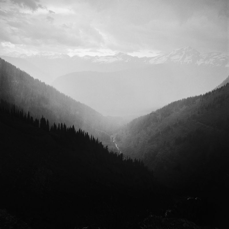 1500x1500像素, 云彩, 景观, 薄雾, 单色, 山