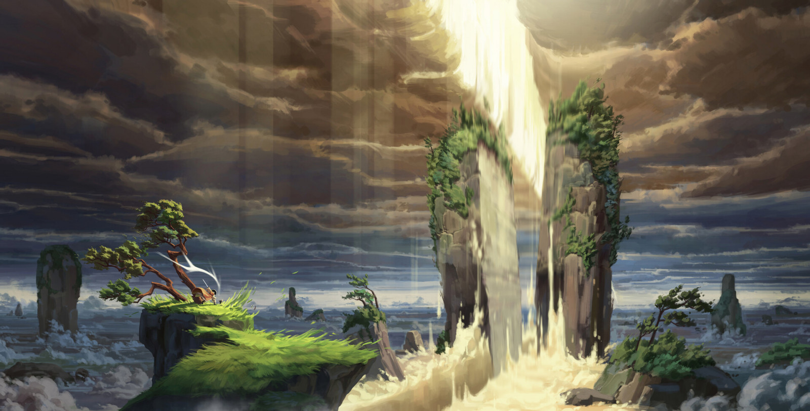 mrak, vodní zdroje, voda, během dne, ekoregion, svět, rostlina, nebe, světlo, Natural landscape, Příroda, blankyt, přírodní prostředí, vegetace, vodní tok, tělo z vody, dřevo, slunečnímu záření, tráva, atmosférický jev, malovat, biome, Terén, dřevina, UMĚNÍ, Formace, krajina, stěna, ráno, malování, arecales, geologický fenomén, cg artwork, krása, uklidnit, vodní prvek, strom, odraz, horizont, kupa, mořská vlna, akvarel barvy, les, Skála, vítr, geologie, divočina, tropy, zmrazení, visual arts, meteorologický jev, vlna, svítání, pobřeží, přírodní rezervace, výkres, oceán, ilustrace, moře, útes, dovolená, večer, zima, akrylová barva, řeka