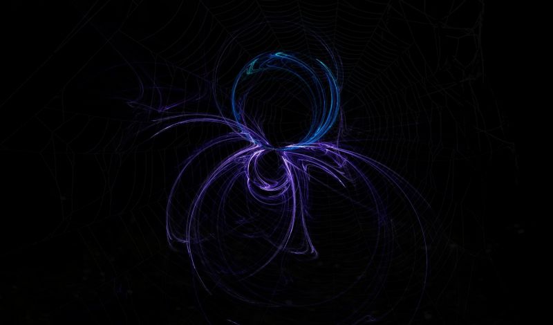 néon, Contexte, foncé, symétrie, cercle, ligne néon, Contexte, foncé, symétrie, cercle, ligne