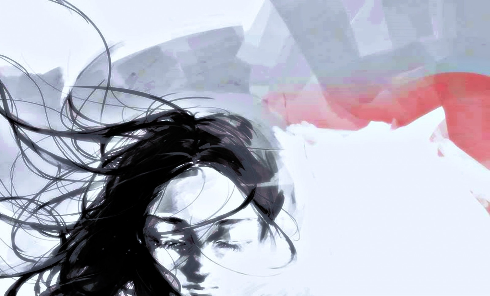1980x1200 px, tegning, Kvinder