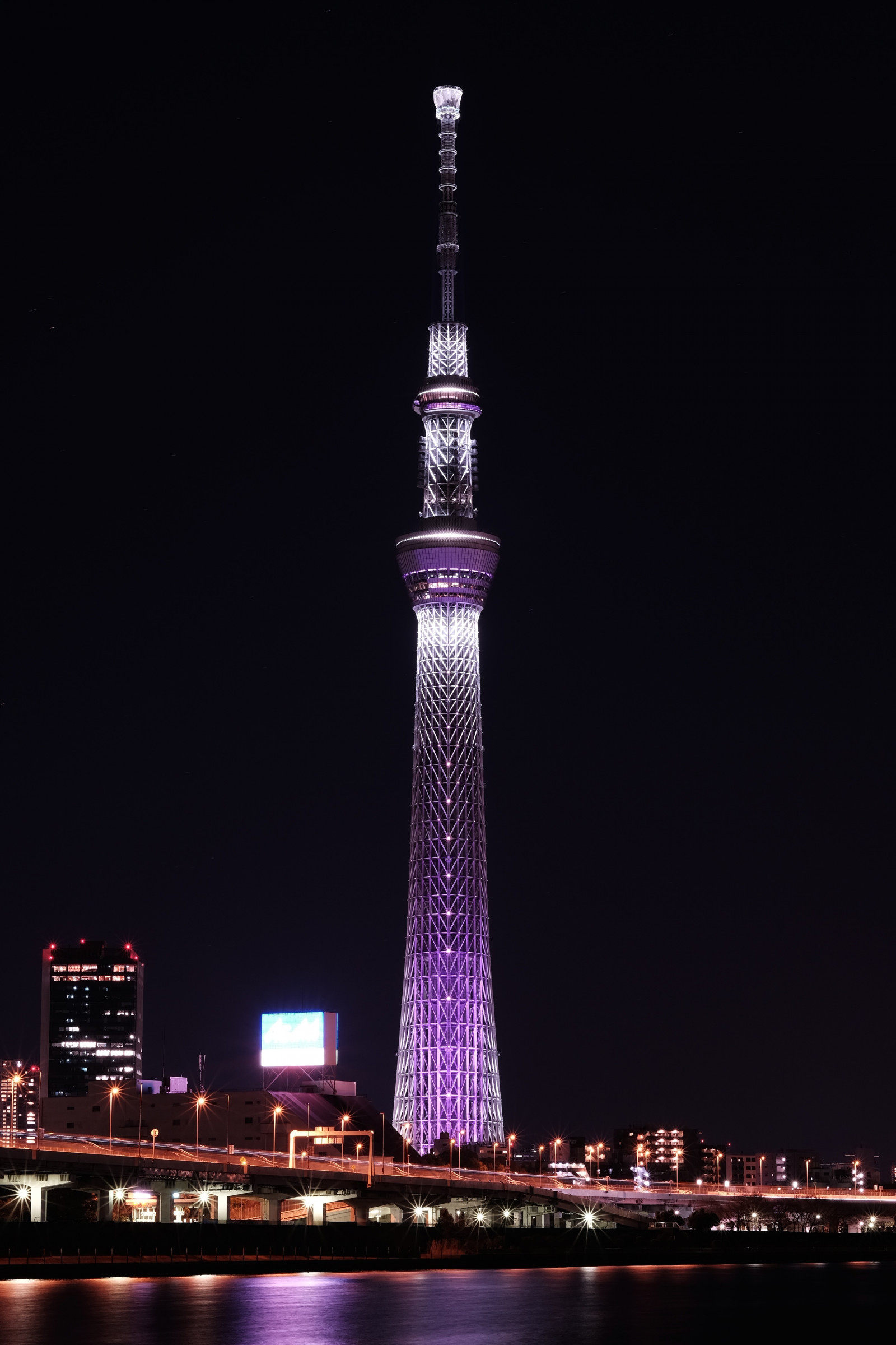 město, panoráma města, noc, panoráma, mrakodrap, věž, metropole, Tokio, Fujifilm, Skytree, Fujinon, mezník, Tokyo Sky Tree, classicchrome, x, xf56mmf12r, xf56mm, XT1, fuyumiyabi