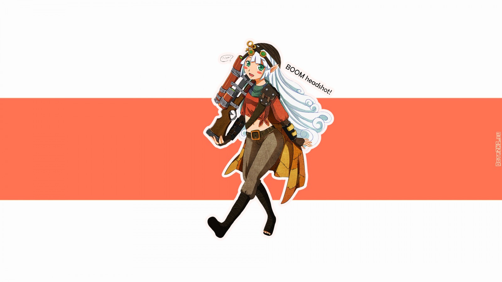 ilustrace, kreslená pohádka, Dota 2, Hračka, Osoba, UMĚNÍ, odstřelovač, figurka, akční figurka, profese, dívka sniper