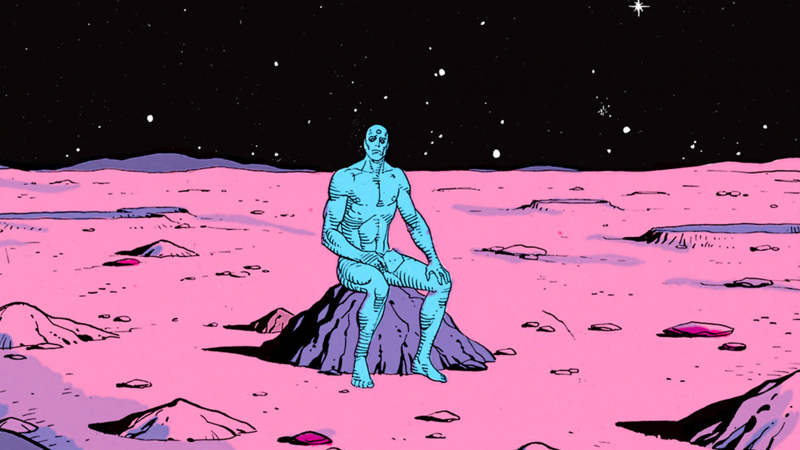 Dr. Manhattan, grafiske romaner, Watchmen