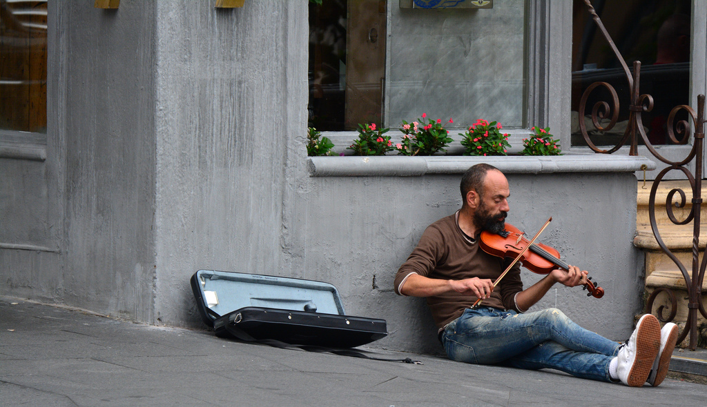 Sfondi città, attraversare, Candido, Sydney, re, suonatore ambulante