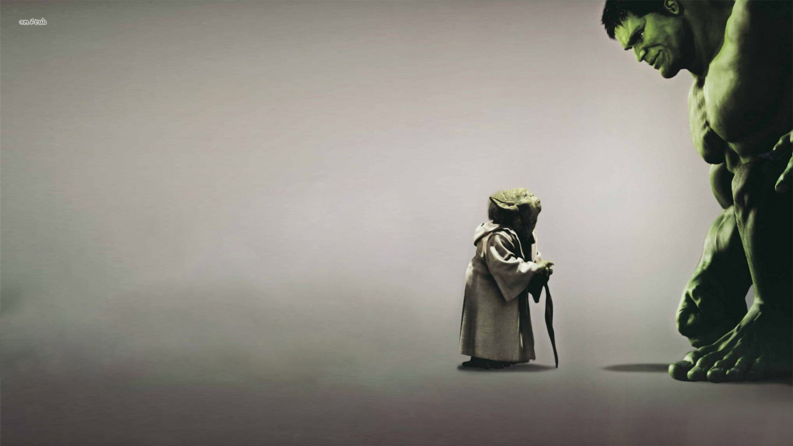 Masaüstü Yıldız Savaşları, Marvel Comics, Hulk, Yoda, Figürin