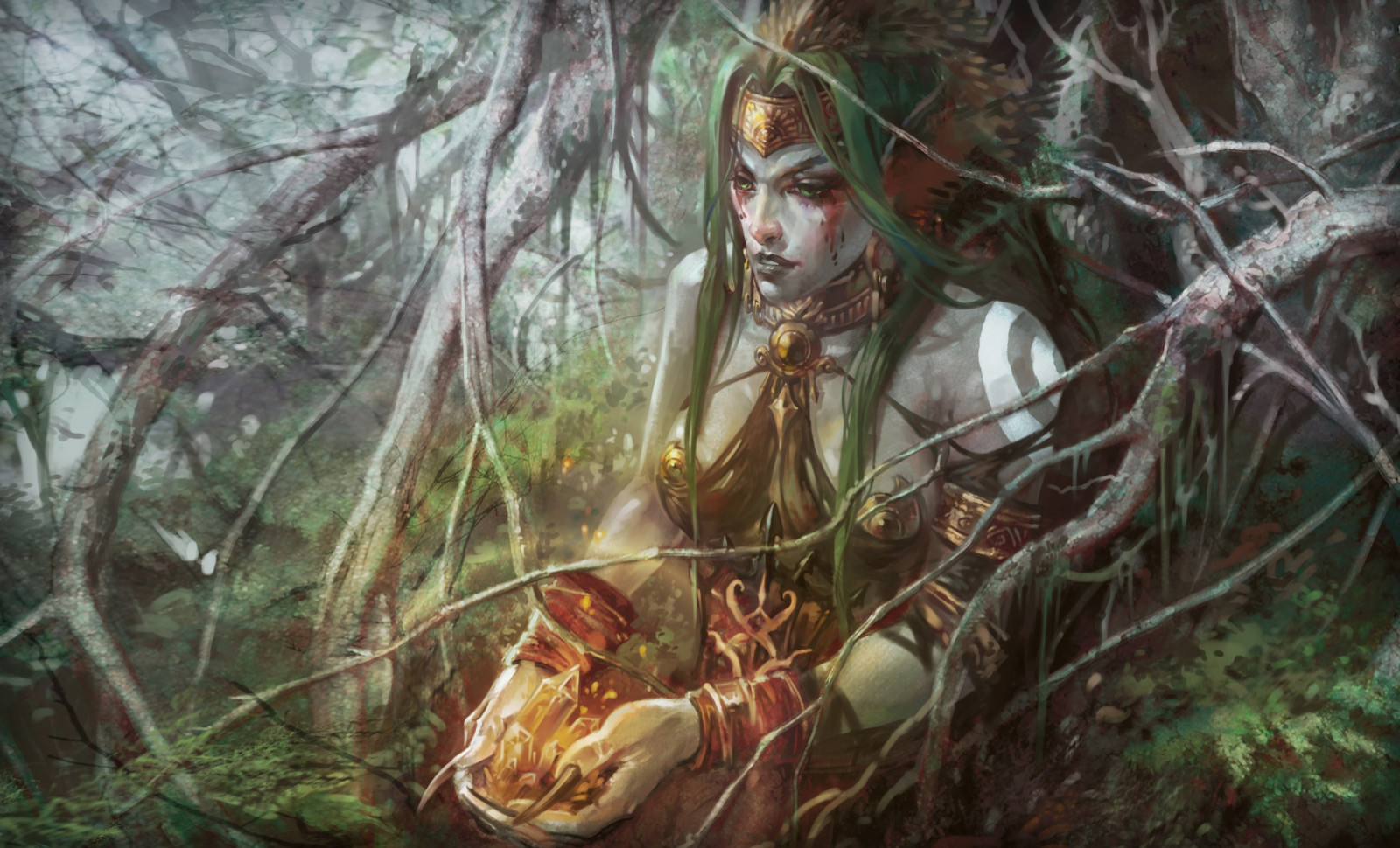 les, fantasy umění, džungle, mytologie, bažina, deštný prales, Snímek obrazovky, zálesí, místo výskytu, přírodní prostředí, fiktivní postava, 3562x2160 px