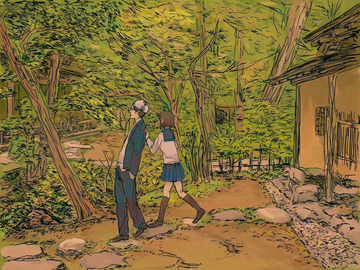 1200x900 px, Danshi Koukousei no Nichijou, Karasawa Toshiyuki