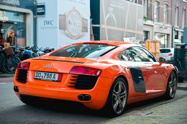 car, street, vehicle, photography, orange, Netherlands