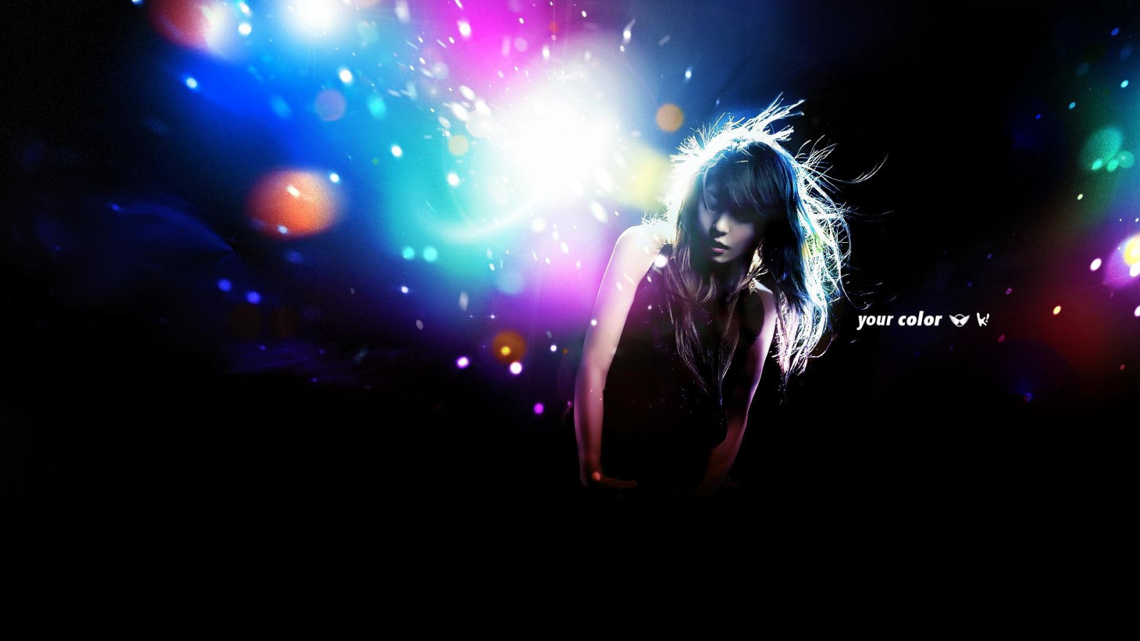 farverig, Kvinder, rave, musik, guitarist, diskotek, lys, ydeevne, scene, koncert, computer tapet, rockkoncert, scenekunst