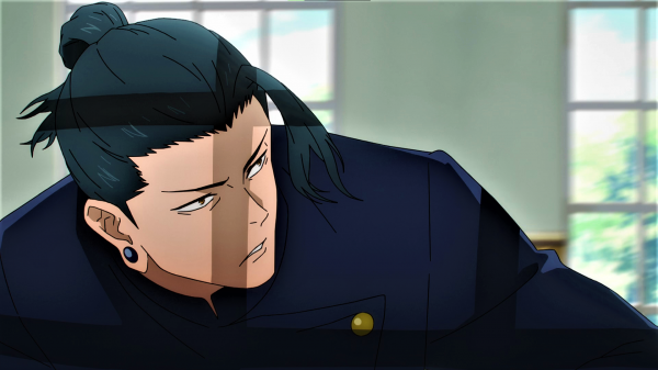 Jujutsu Kaisen,Suguru Geto,Bun,earring,uniform,window