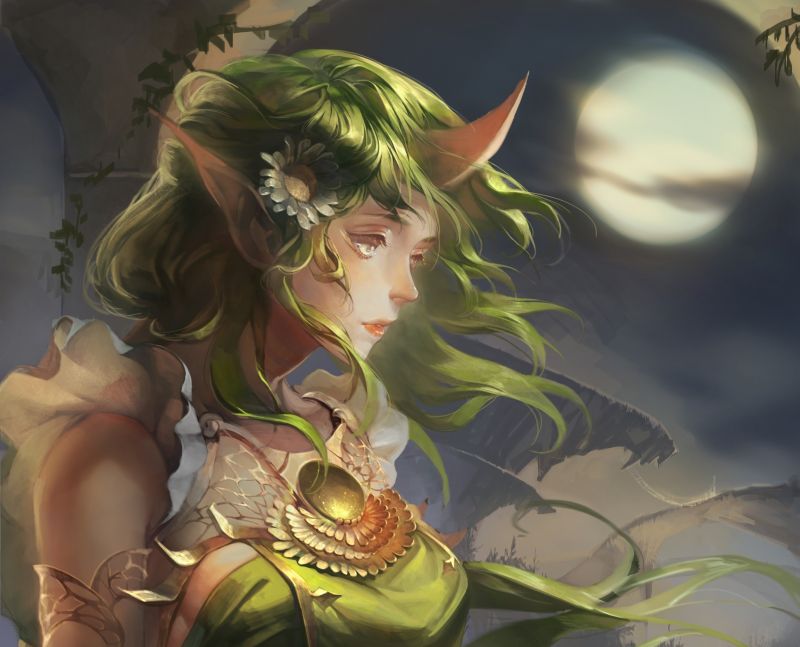 ilustrace, anime, League of Legends, fantasy umění, umělecká díla, Měsíc ilustrace, anime, League of Legends, fantasy umění, umělecká díla, Měsíc