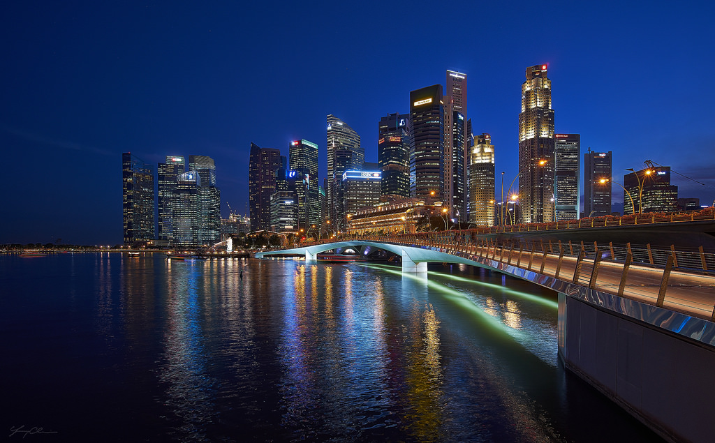 màu xanh da trời, Hoàng hôn, Singapore, Sony, A7, Jubileebridge, Sonya7, Fe1635, A7series