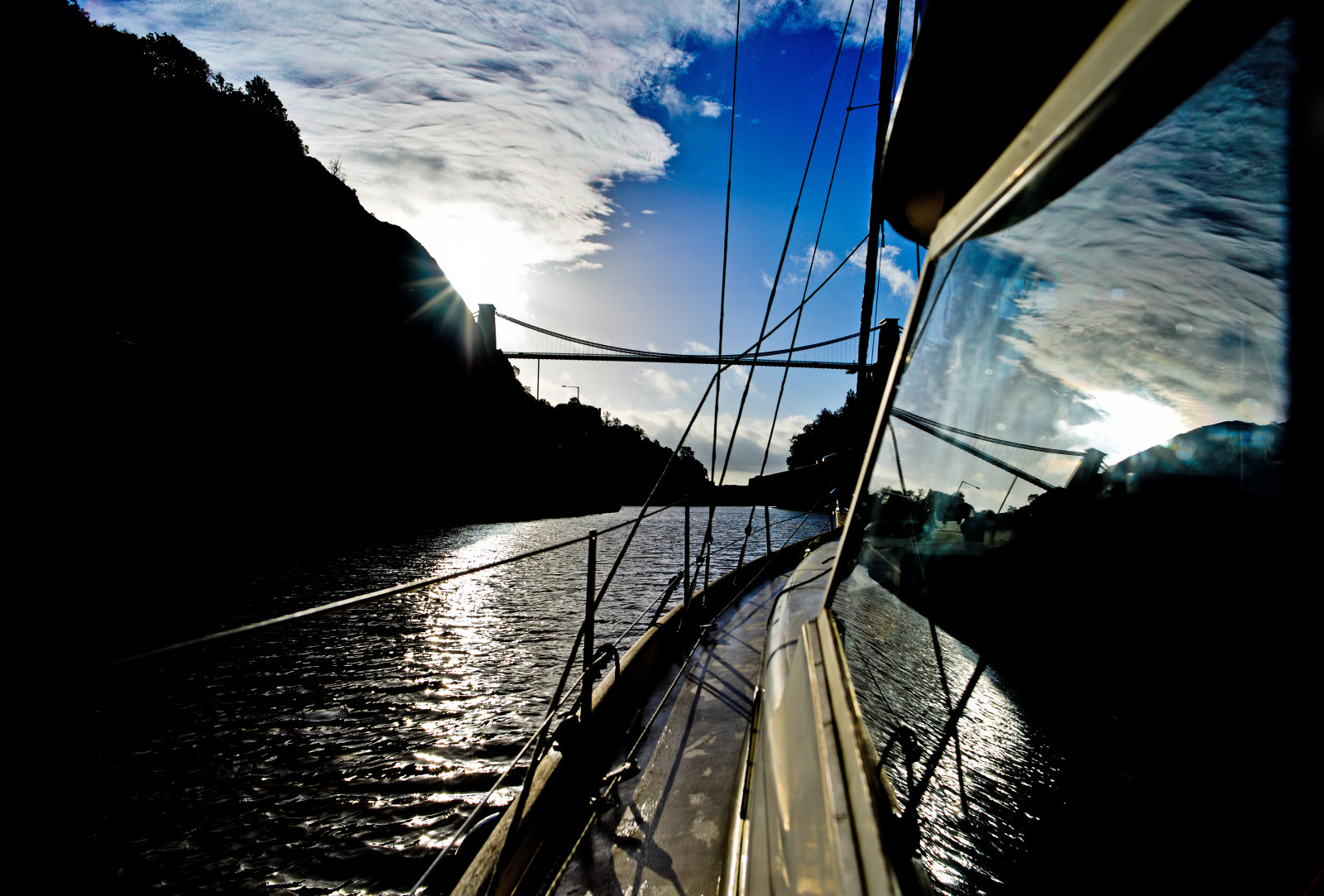 UK, ponte, Inghilterra, Sole, barca a vela, porta, riflessi, fiume, Bristol, porto, barca, bacino, Nikon, andare in barca, sospensione, porto, yacht, serratura, Esplorare, gola, 20 millimetri, NIKKOR, avon, f28, D600, Hallberg, Rassy, Isalei