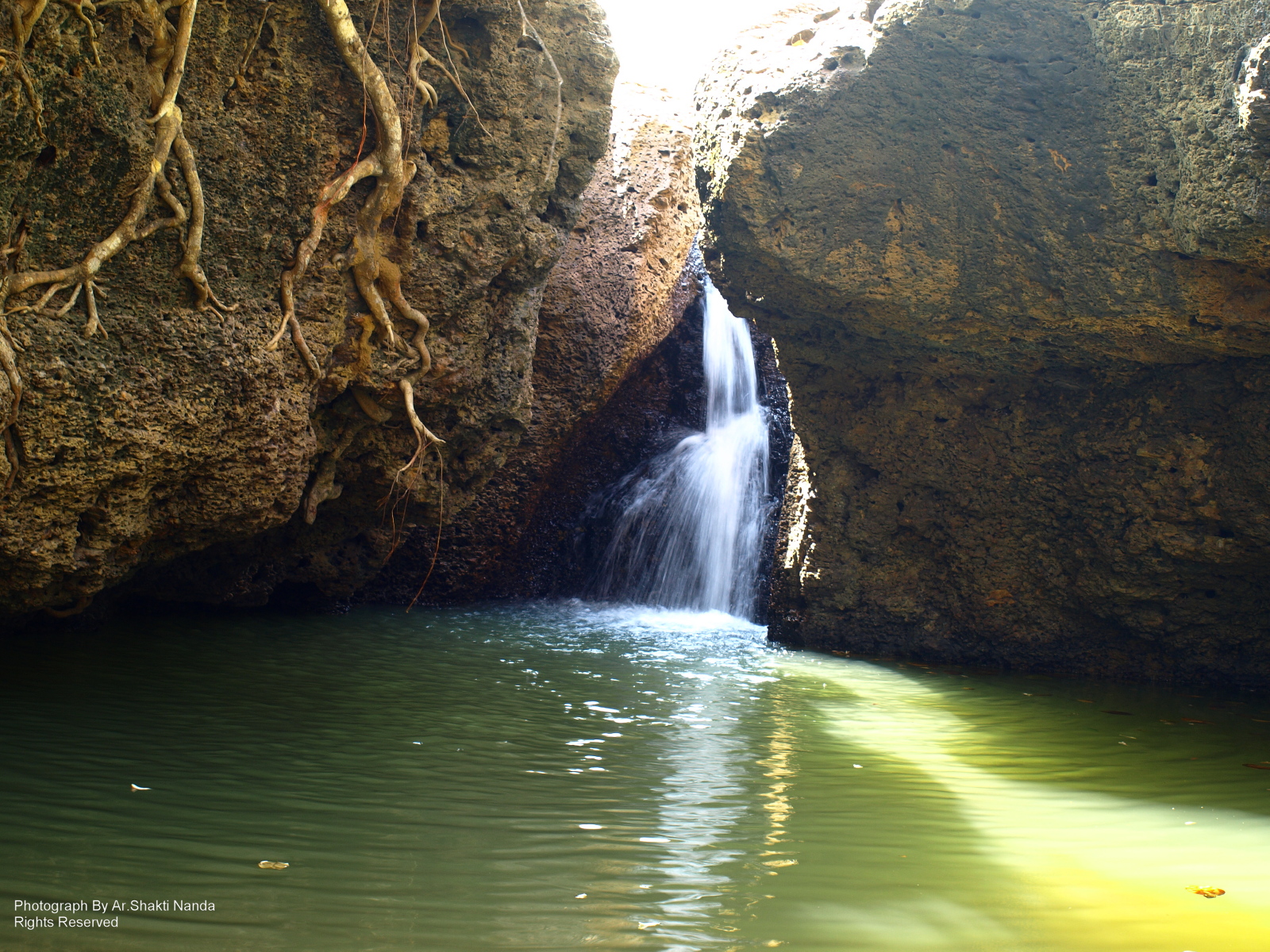 vodopád, voda, Příroda, tělo z vody, vodní prvek, vodní tok, vodní zdroje, proud, řeka, Skála, strom, krajina, Formace, nebe