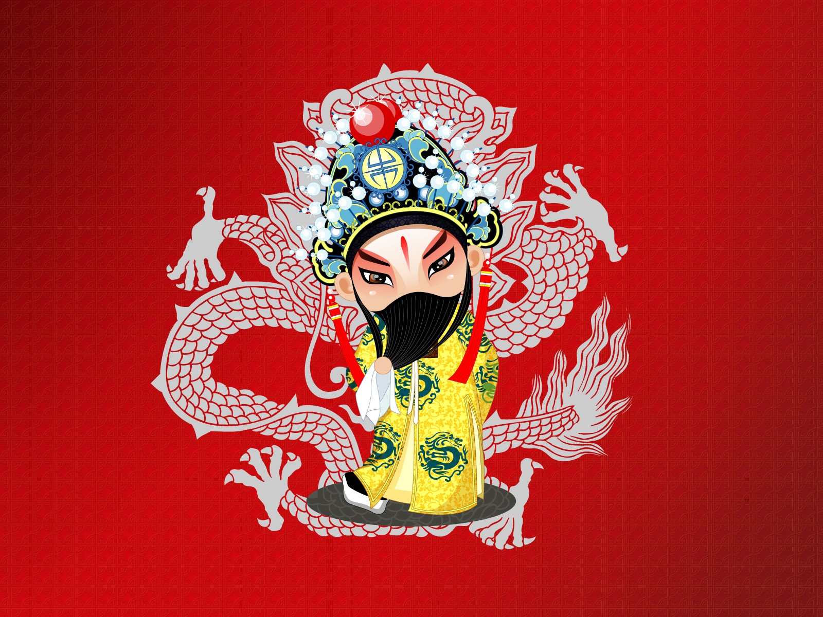 Wallpaper : beijing opera, costume, girl, mask patterns 1600x1200