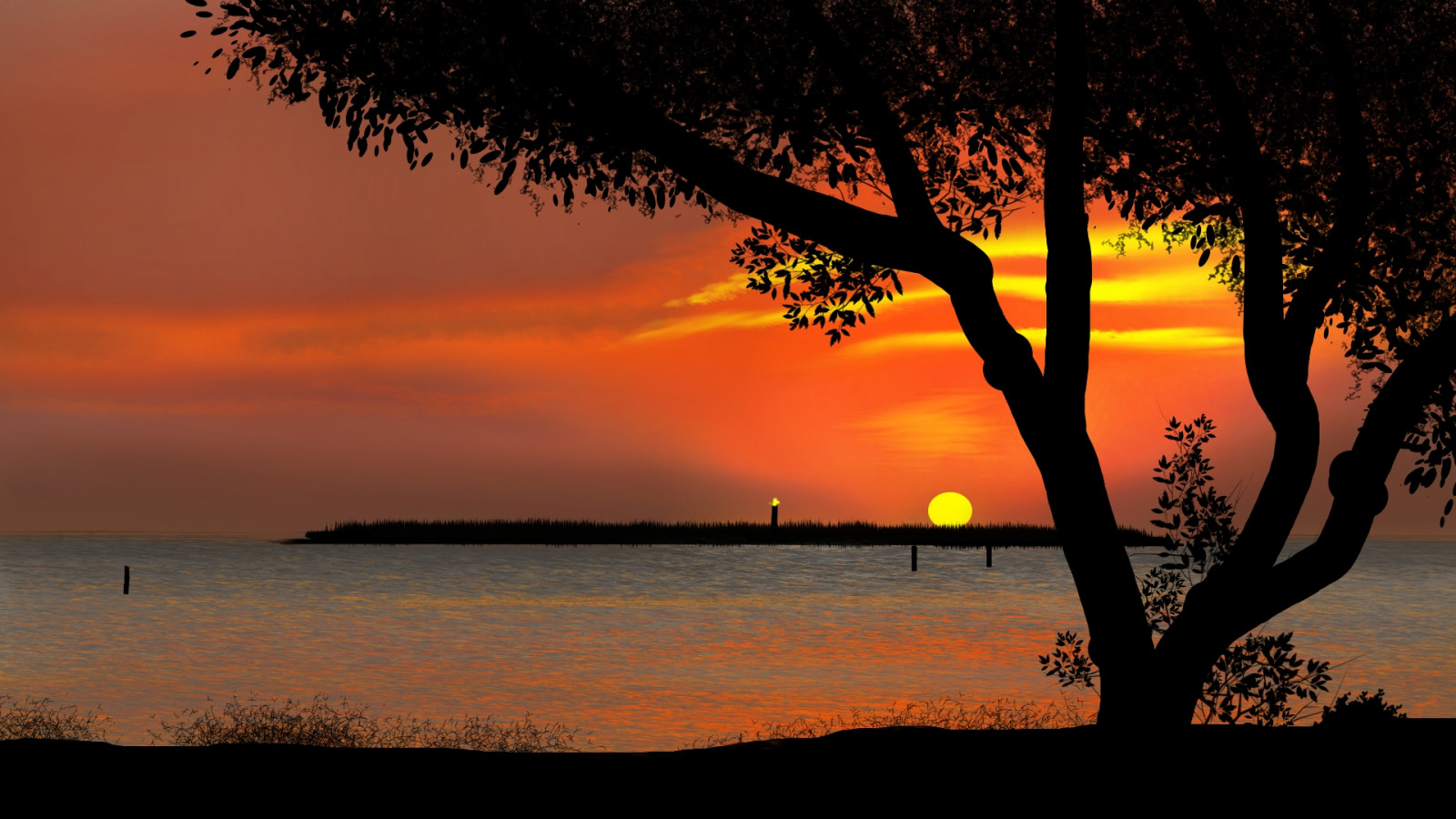 nebe, voda, mrak, atmosféra, rostlina, odlesk, Natural landscape, Příroda, strom, oranžový, soumrak, červená obloha v dopoledních hodinách, slunečnímu záření, západ slunce, tělo z vody, svítání, atmosférický jev, jezero, horizont, krajina, banka, ráno, teplo, letní, větvička, Tints and shades, uklidnit, krása, podsvícení, tráva, večer, astronomický objekt, kufr, People in nature, divočina, slunce, svítání, tropy, stock photography, nádrž, oceán, odraz, Volně žijících živočichů, jezero, Lake District, silueta, zvuk, moře, pobřeží, pláž, vstupní, dřevo