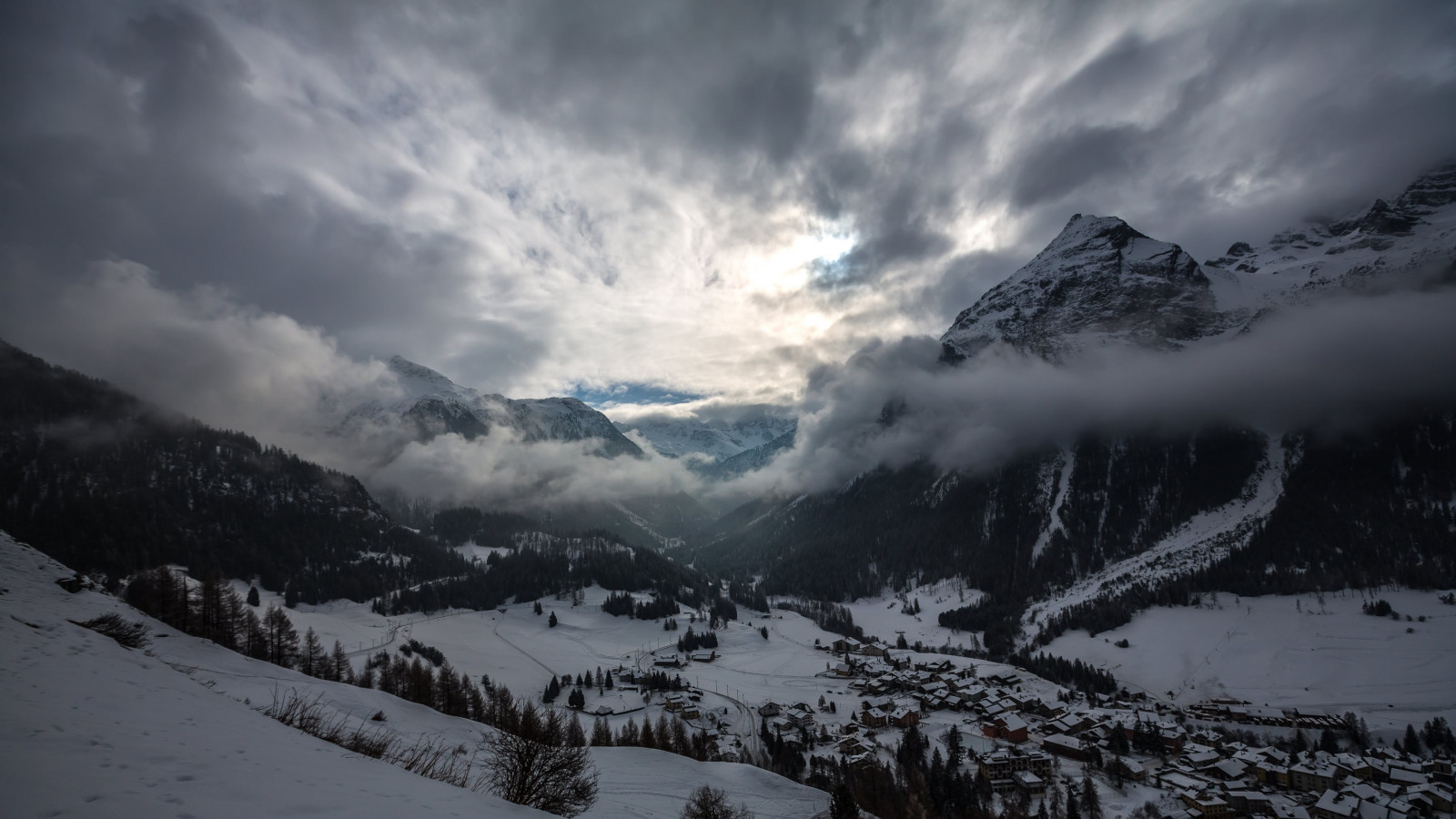 lumière du soleil, paysage, Montagnes, la nature, neige, hiver, des nuages, brouillard, Alpes, nuage, Montagne, Météo, saison, Phénomène atmosphérique, Relief terrestre, Forme de relief, Phénomène géologique, chaîne de montagnes