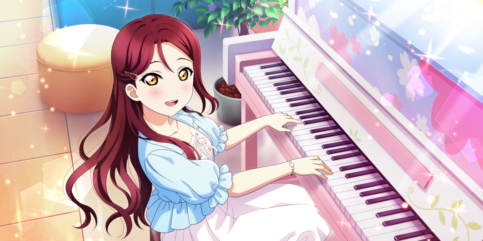 วอลเปเปอร์ : Sakurauchi Riko, รักแสงแดดสด, รักสด, สาวอะนิเมะ, เปียโน
