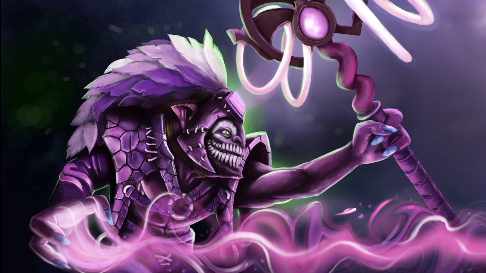 illustrazione, viola, Dota 2, Dota, software Steam, Difesa degli antichi, abbagliamento, fiore, immagine dello schermo, sfondo del computer, arte frattale