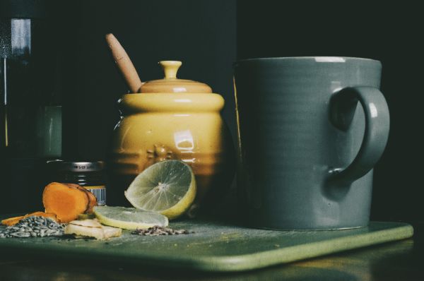 柠檬,蜜糖,果酱,茶