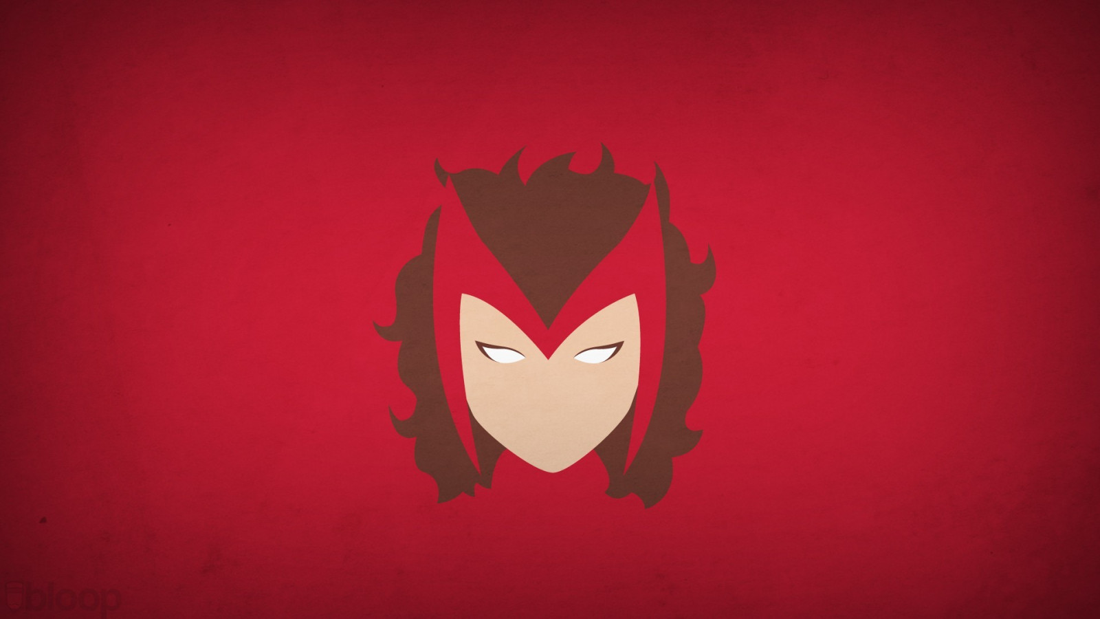 ilustrace, minimalismus, Červené, logo, červeném pozadí, super hrdina, Scarlet Witch, Blo0p, 1920x1080 px, počítač tapeta, font, orgán