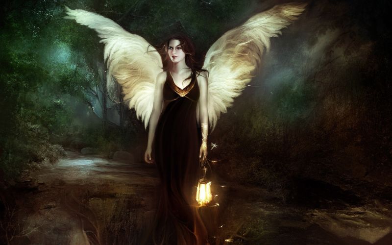 fantasy umění, anděl, umělecká díla, mytologie, půlnoc, tma fantasy umění, anděl, umělecká díla, mytologie, půlnoc, tma