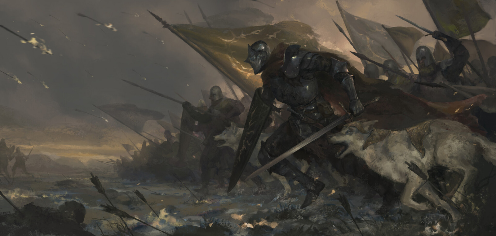 cg artwork, UMĚNÍ, brnění, událost, fiktivní postava, voják, bitva, video game software, akční adventura, rekreace, ilustrace, mytologie, Strategy video game, akční film, Conquistador, tma, výkres, working animal, pc hry, malování, visual arts, povstání, krajina, supernatural creature, beletrie, hry, drak, oddíl, pěchota