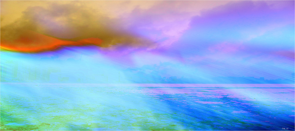 デスクトップ壁紙 日光 湖 海岸 反射 空 冬 バイオレット 雲 青 ミスト 地平線 放射 虹 色 デジタル コンピュータの壁紙 地球の雰囲気 風の波 気象現象 シマー 1024x455 デスクトップ壁紙 Wallhere