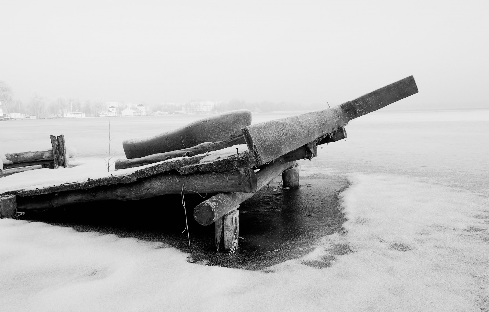 Wallpaper lake, nature, snow, winter, frost, Poland, Freezing, Myst