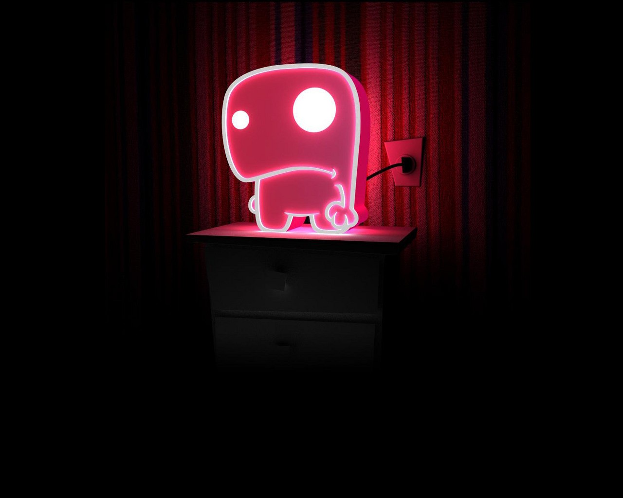 temný, neon, Červené, neonový nápis, růžový, světlo, osvětlení, tvar, tma, číslo, Snímek obrazovky, 1280x1024 px, počítač tapeta, font, zobrazovací jednotka, signage