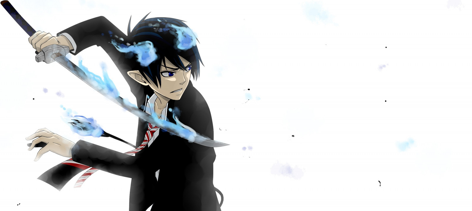 anime, tegneserie, dæmon, Blå Exorcist, Okumura Rin, maskine, kostume