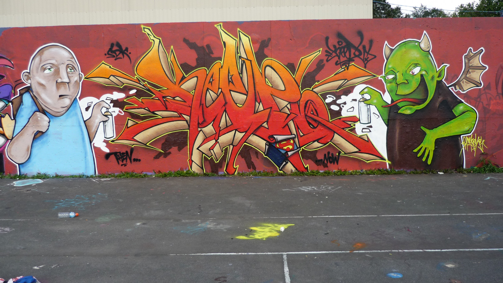 Kanada, UMĚNÍ, grafiti, před naším letopočtem, Superman, držet, šest, Langley, oděv, sdk, keep6, Craver, Killaz, ephin, stompdown